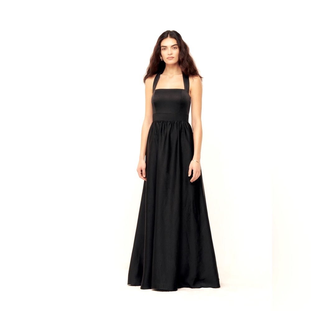 Reformation Edessa black formal gown dress NWT size 0 - Picture 3 of 7